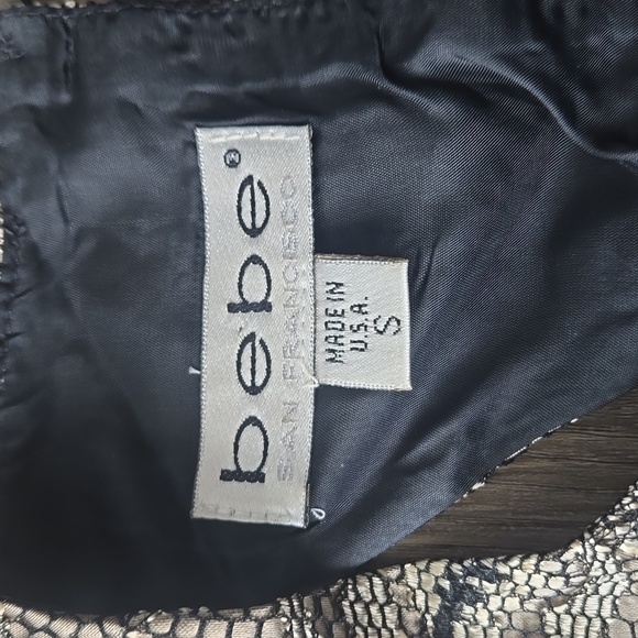 Vintage Y2K Bebe Floral Lace Overlay Sleeveless Top - Picture 6 of 8